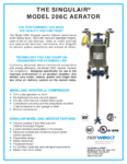 Norweco – Singulair 206C Aerator – Cutsheet(residential service)